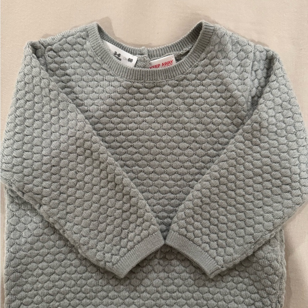 Gray Textured Sweater